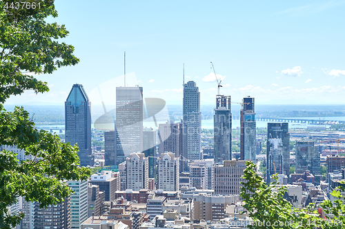 Image of scenic view of summer Montreal