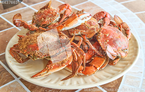 Image of Steamed, boiled Crabs