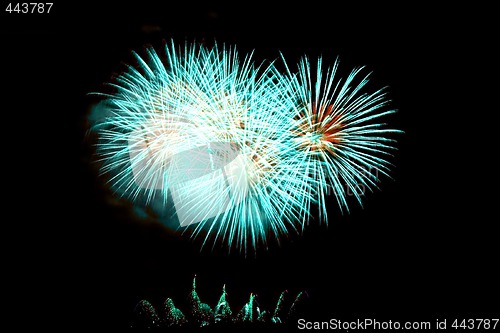 Image of Fireworks Lighting up the Sky