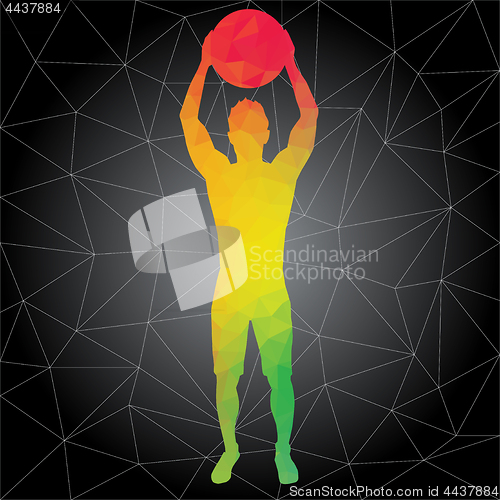 Image of Vector silhouettes of people doing fitness and crossfit workouts