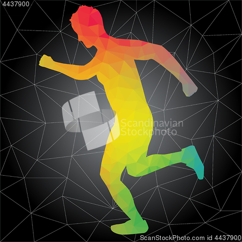 Image of Vector silhouettes of people doing fitness and crossfit workouts