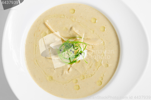 Image of Eggplants cream soup with parmigiano