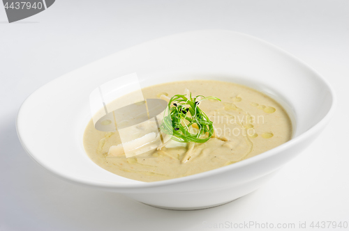 Image of Eggplants cream soup with parmigiano