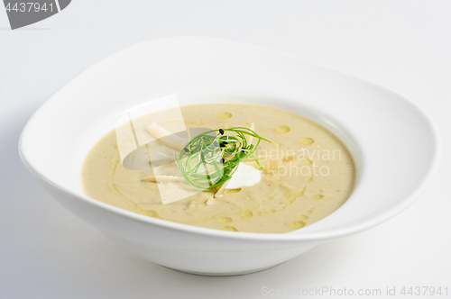 Image of Eggplants cream soup with parmigiano