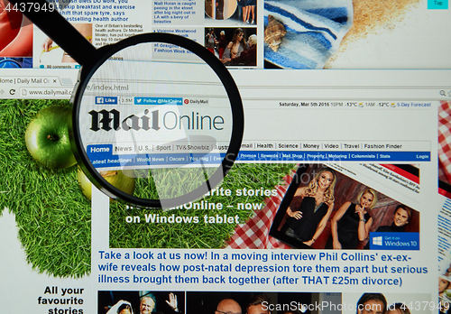 Image of MailOnline web page