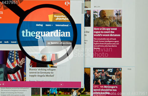 Image of The Guardian web page