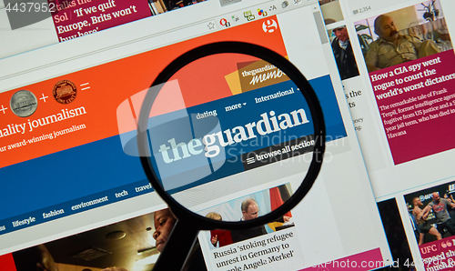 Image of The Guardian web page