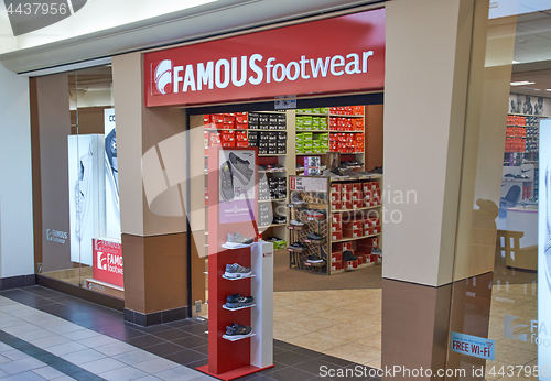 Image of Famous Footwear outlet. 