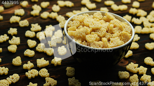 Image of Bowl of creative small macaroni