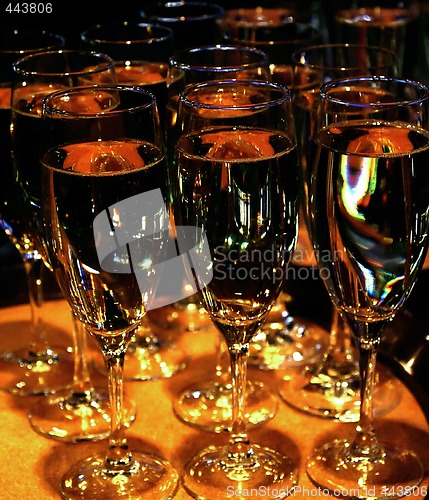 Image of Wineglasses with white wine