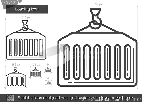 Image of Loading line icon.