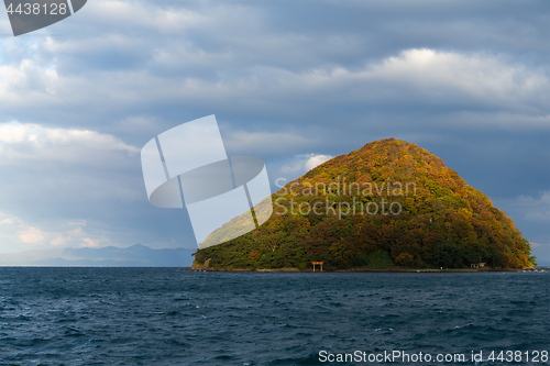 Image of Yunoshima in Japan at autumn season