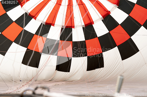 Image of Hot air balloon getting ready to take off