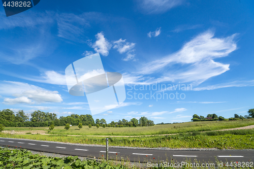 Image of Countryside landscape with a bicycle path