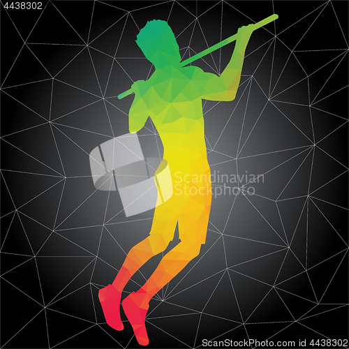 Image of Vector silhouettes of people doing fitness and crossfit workouts