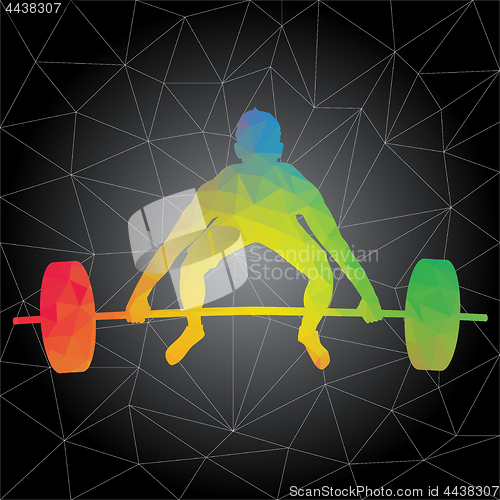 Image of Vector silhouettes of people doing fitness and crossfit workouts