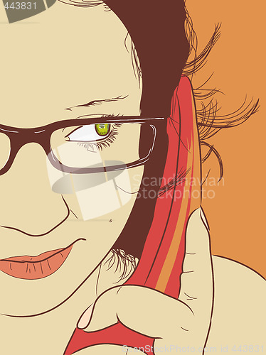 Image of  woman on the phone