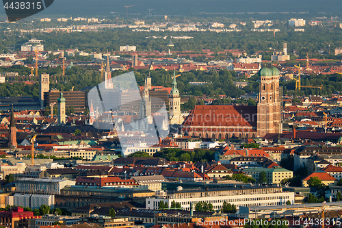 Image of Aerial view of Munich. Munich, Bavaria, Germany