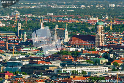 Image of Aerial view of Munich. Munich, Bavaria, Germany