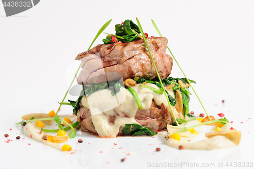 Image of Veal medallions with spinach
