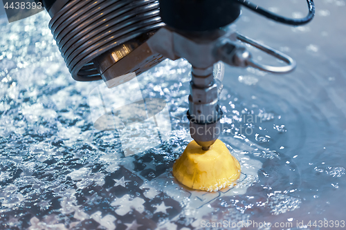 Image of CNC water jet cutting machine