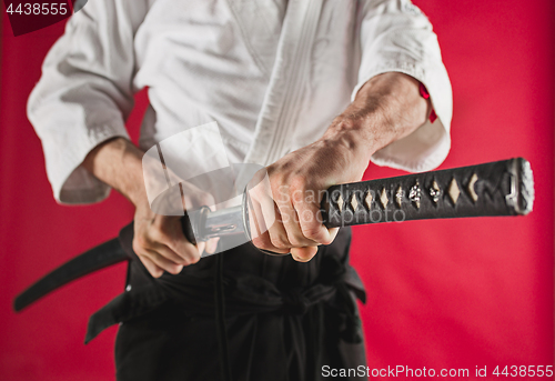 Image of The young man are training Aikido at studio