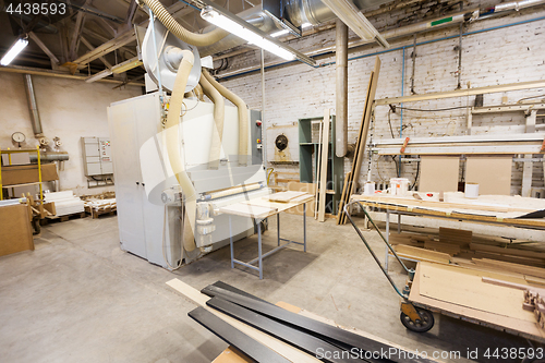 Image of woodworking factory workshop