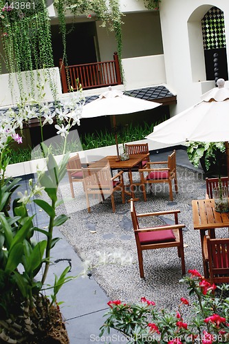 Image of Garden furniture.
