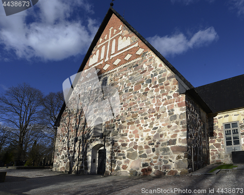 Image of typical old Finnish Lutheran stone church