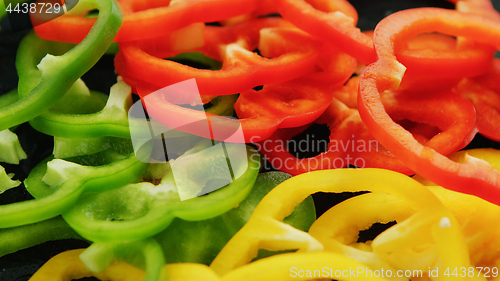 Image of Colorful rings of peppers