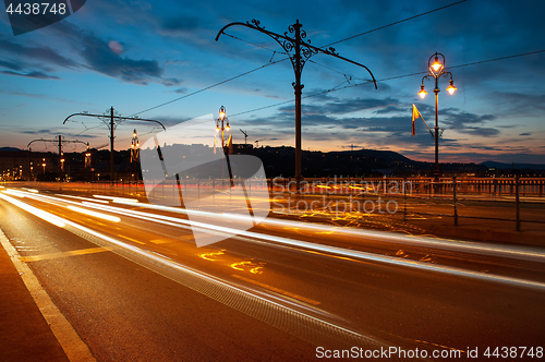 Image of Traffic at the sunset