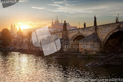 Image of Dusk over Charles Bridge