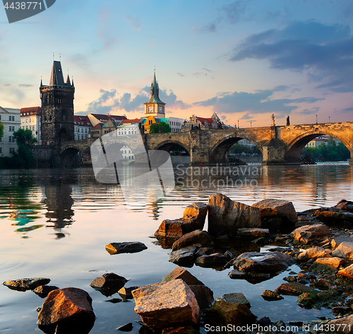 Image of Charles Bridge in the morning