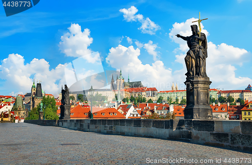 Image of Charles Bridge and the city