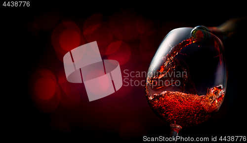 Image of Wine on dark red