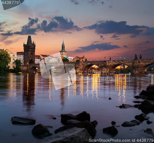 Image of Dawn over Charles Bridge