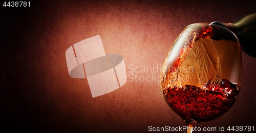 Image of Wine on textured background