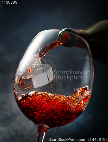 Image of Wine on smoky background