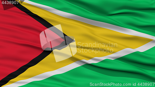 Image of Closeup Guyana Flag