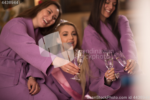 Image of girls have a bachelor party