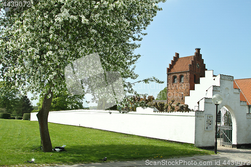 Image of Sollerod church in spring