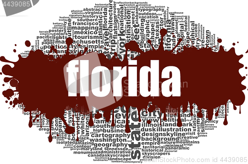 Image of Florida word cloud design