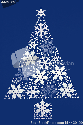 Image of Abstract Snowflake Christmas Tree