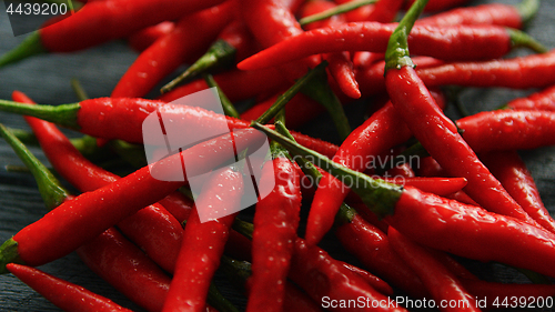 Image of Red chili peppers in closeup