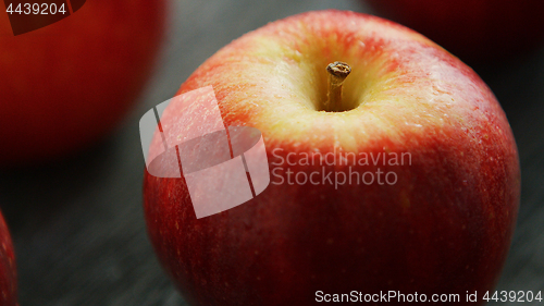 Image of Closeup of ripe red apple