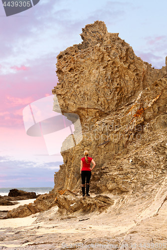 Image of Standing under Queen Victoria Rock south coast NSW