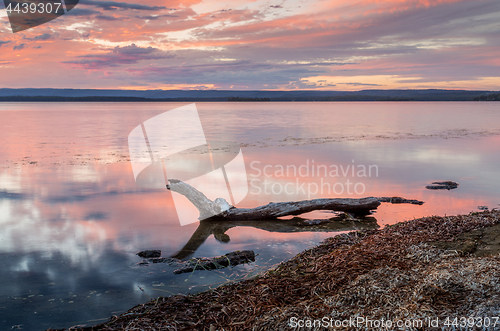 Image of Sunset over the coastal inlet of St Georges Basin