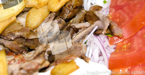 Image of gyro plate dinner greece