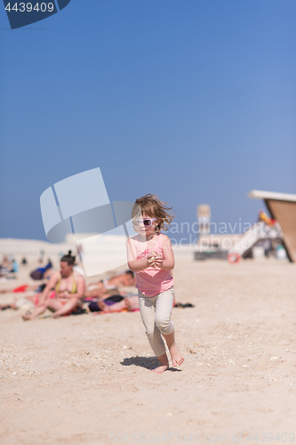 Image of little girl at beach