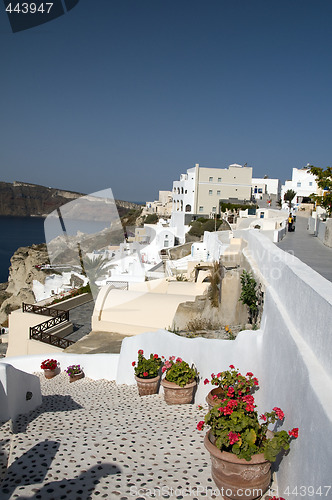 Image of santorini view over harbor